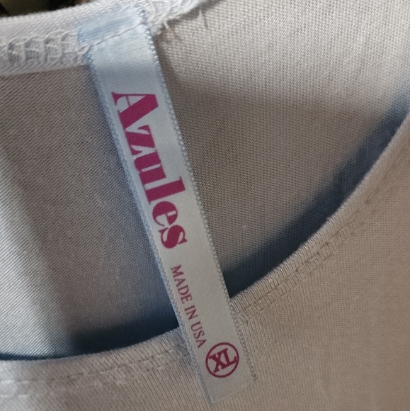 Anzules flowy jersey tank top. Sz XL. Light blue.  Nwts - Picture 3 of 4